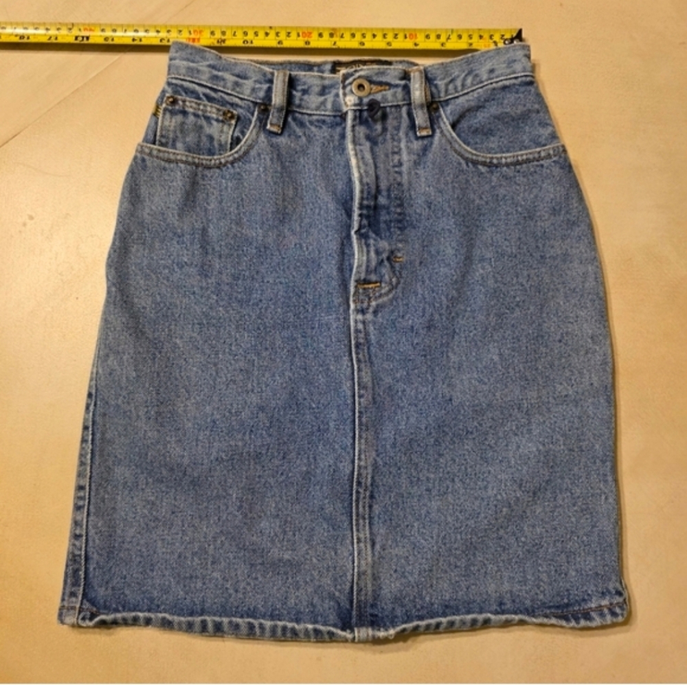 ​Vintage 90s Esprit Denim Mini Skirt | Made in USA